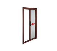 ZANZARIERA A RULLO LATERALE CHIUSURA A GANCIO COLORE MARRONE cm.150x250h. ...