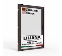 Zanzariera a Rullo LILIANA 150x250cm Riducibile Rallentata e Magnetica Marrone