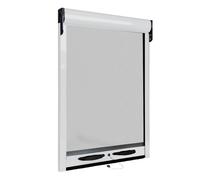 Zanzariera a rullo per finestra con cassonetto da 32mm 80x160cm bianca
