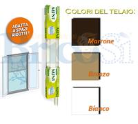 ZANZARIERA A RULLO RIDUCIBILE FINESTRA CASA KIT VARIE MISURE COLORI ADATTABILE