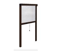 ZANZARIERA A RULLO RIDUCIBILE MARRONE UNIVERSALE FINESTRE 100X170 CM (19409)