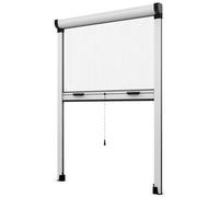 Zanzariera a Rullo Riducibile Verticale fai da te in kit Vari Colori e Misure disponibili (60 x 150, Bianco)