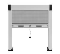 Zanzariera a Rullo Riducibile Verticale Su Misura Per Finestra, Vari Colori - Facile Installazione (larghezza 150 cm a 180 cm altezza 150 cm a 190 cm)