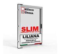Zanzariera a Rullo SLIM 3,2cm 160x250cm Riducibile Rallentata e Magnetica BIANCA