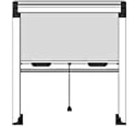 ZANZARIERA AVVOLGIBILE VERTICALE PROFESSIONALE 140x160 cm - Col. Bianco