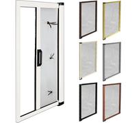 Zanzariera a Rullo Su Misura con Apertura Laterale - Per Porte e Balconi, Antivento e in Alluminio - Altezza: 250 CM, Larghezza: 140 CM