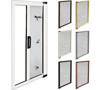 Zanzariera a Rullo Su Misura con Apertura Laterale - Per Porte e Balconi, Antivento e in Alluminio - Altezza: 250 CM, Larghezza: 100 CM