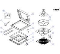 Zanzariera a rullo thule mosquito v04 assy per oblò tetto