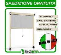 Zanzariera a Rullo Verticale Finestra in Alluminio Tagliabile Larghezza/Altezza