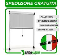 Zanzariera a Rullo Verticale Finestra in Alluminio Tagliabile Larghezza/Altezza