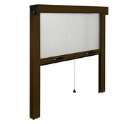 ZANZARIERA A RULLO VERTICALE PER FINESTRA cm 140 x 170 - marrone ral 8017