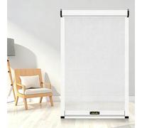 Zanzariera a Rullo Verticale su Misura Riducibile, Zanzariere per Finestre Flessibili con Telaio - Kit Fai da Tte per Lucernario Balconi, Larghezza e Altezza 51 cm a 150 cm