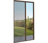 Zanzariera a Scorrimento 150x240 cm per Porta e Balcone Masi Plixè Marrone