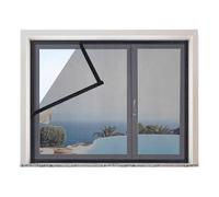 Zanzariera autoadesiva for finestre, balconi, zanzariere, multicolori, dimensioni multiple(Black-black,80 * 100cm)