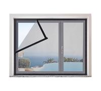 Zanzariera autoadesiva for finestre, balconi, zanzariere, multicolori, dimensioni multiple(Gray-black,150 * 200cm)