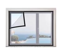 Zanzariera autoadesiva for finestre, balconi, zanzariere, multicolori, dimensioni multiple(White-black,80 * 100cm)