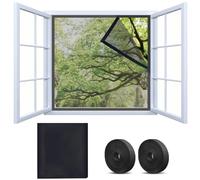 Zanzariera autoadesiva per finestre, 100 x 100 cm, per tende a rete, tende per porte, zanzariere