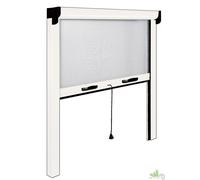 ZANZARIERA AVVOLGIBILE IRS 100X160 CM VERTICALE RIDUCIBILE ALLUMINIO BIANCO
