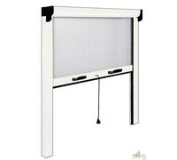 ZANZARIERA AVVOLGIBILE IRS 120X160 CM VERTICALE RIDUCIBILE ALLUMINIO BIANCO