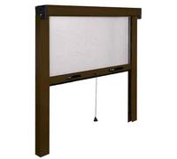 ZANZARIERA AVVOLGIBILE VERTICALE 120x160 cm - Colore Bronzo