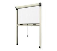 Zanzariera avvolgibile verticale per esterno e interno in alluminio avorio