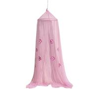 Zanzariera baldacchino Culla Bambina Supporto 50 cm colore Rosa e fiori 2 mt