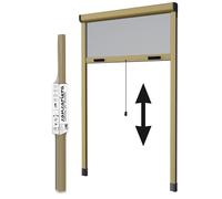 ZANZARIERA BRONZO 120X250H A RULLO rallentata in KIT VERTICALE FINESTRA PORTA ri