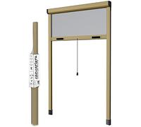 ZANZARIERA BRONZO 120X250H A RULLO rallentata in KIT VERTICALE FINESTRA PORTA riducibile