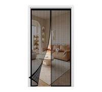 Zanzariera con Magneti 125 x 256 cm Apertura e Chiusura Silenziosa Tenda Zanzariera Porta Finestra per Porta Finestra Balcone Soggiorno, Nero