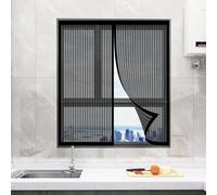 Zanzariera con Magneti per Porte 45 x 120 cm Zanzariere in Fibra di Vetro Durevoli Zanzariera Magnetica Adesivo for Corridoi Porte Patio, Nero