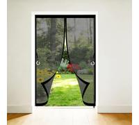 Zanzariera con Magneti per Porte 50 x 100 cm Facile da Installare Chiusura Automatica Anti Zanzare con Calamita Tende Zanzariere con Calamita per Balcone Cantine Terrazze, Nero