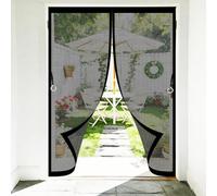 Zanzariera con Magneti per Porte 50 x 80 cm Si Chiude da Sola Maglia Fine Apertura e Chiusura Silenziosa Tenda Antizanzare Magnetica per Porte Finestre Soggiorno, Nero