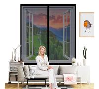 Zanzariera con Magneti per Porte 72 x 240 cm Proteggete La Vostra Famiglia Dalle Zanzare Zanzariera Magnetica per Porte Finestra per Porta Finestra Balcone Soggiorno, Nero