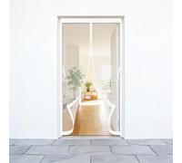 Zanzariera con Magneti per Porte 85 x 90 cm Facile da Installare Chiusura Automatica Anti Zanzare con Calamita Tenda Zanzariera Magnetica per Balcone Cantine Terrazze, Bianco