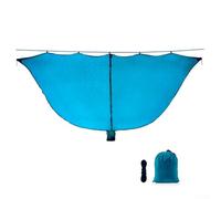 Zanzariera da campeggio, leggera e portatile: protezione traspirante per campeggio e hangbed 210T nylon + filato ad alta densità (blu)