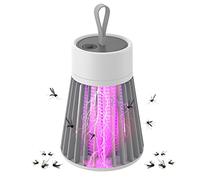 Zanzariera Elettrica da Interno, Antizanzare Elettrico Portatile, Lampada Antizanzare Casa, Ricaricabile Lampada Zanzare Esterno, Adatto Per Il Campeggio, l'Interno,l'Esterno e Il Giardino (grey)