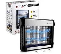 Zanzariera Elettrica Insetticida 16W V-TAC 11179 Doppia Lampada a Tubo T8 UV