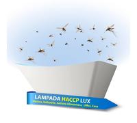 Zanzariera Elettrica Lampada Cattura Insetti Mosche HACCP LUX + Collante Adesivo