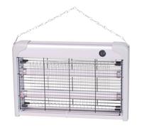 ZANZARIERA ELETTRICA SLIM ANTI ZANZARE MOSCHE 2 LAMPADE UV LED 20W 39 X 26 X 6CM