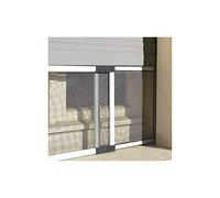 ZANZARIERA ESTENSIBILE A PANNELLO ALLUMINIO AVORIO RAL1013 MIS 70x100 reversibil