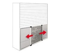 Zanzariera estensibile da 0,9 x 0,7 metri per finestra e porta Zanzariera estensibile 0,9 x 0,7 GRIGIO