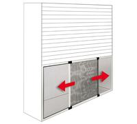 ZANZARIERA ESTENSIBILE PER FINESTRE ARGENTO cm.100x70