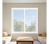 Zanzariera Finestra 65 x 165 cm Autoadesiva Zanzariera Magnetica per Finestra Chiuso Automaticamente Pieghevole per La Maggior Parte Dei Tipi di Finestre, Bianco