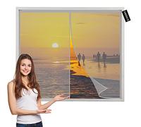 Zanzariera Finestra Apribile Grigio 90x140cm Zanzariere per Finestre Chiudi Automaticamente Rete di Ottima qualità per Casa Ufficio Facile da installare