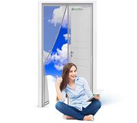 Zanzariera Finestra Magnetica, 100 x 265 cm Zanzariere Chiudi Automaticamente Impedendo agli Insetti di Entrare per Porte d'IngressoPorte Cortili Grigio