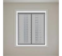 Zanzariera Finestra Magnetica 65 x 135 cm Chiusura Automatica Zanzariera Autoadesiva Finestre Dimensione Fissa, Non Può Essere Tagliato per Tutti Terrazza Porte e Finestre, Grigio