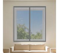 Zanzariera Finestra Magnetica 80 x 150 cm Autoadesiva Zanzariera Magnetica Finestra Senza Foratura e Silenziosa per La Maggior Parte Dei Tipi di Finestre, Grigio