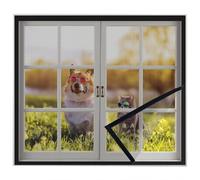 Zanzariera Fissa Per Finestra Autoadesivo 50x120cm Nero Zanzariera per Porta Ingresso Camper Zanzariera Porta Finestra Scorrevole Zanzariera per Finestra In Legno