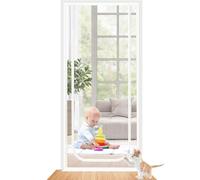 Zanzariera For Gatti 90x210 Cm Rete Rinforzata Resistente Con Cerniera Creen A Prova Di Animali Domestici Previene La Fuga Degli Dal(C,100x220cm)