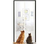 Zanzariera For Gatti 90x210 Cm Rete Rinforzata Resistente Con Cerniera Creen A Prova Di Animali Domestici Previene La Fuga Degli Dal(A,95x200cm)